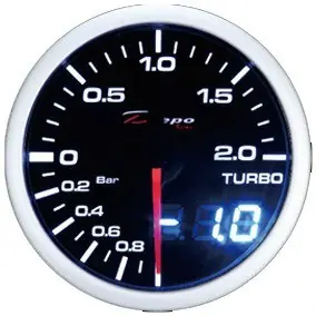 Přídavný budík DEPO Dual 52 mm - Turbo Zlevněný